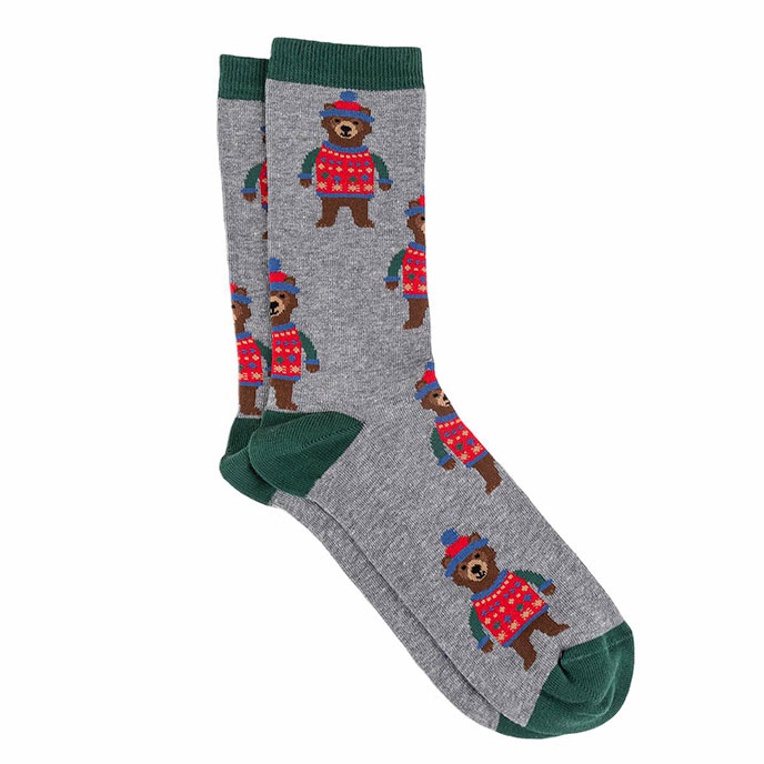 totes Mens Single Novelty Sock Bear Extra Image 3